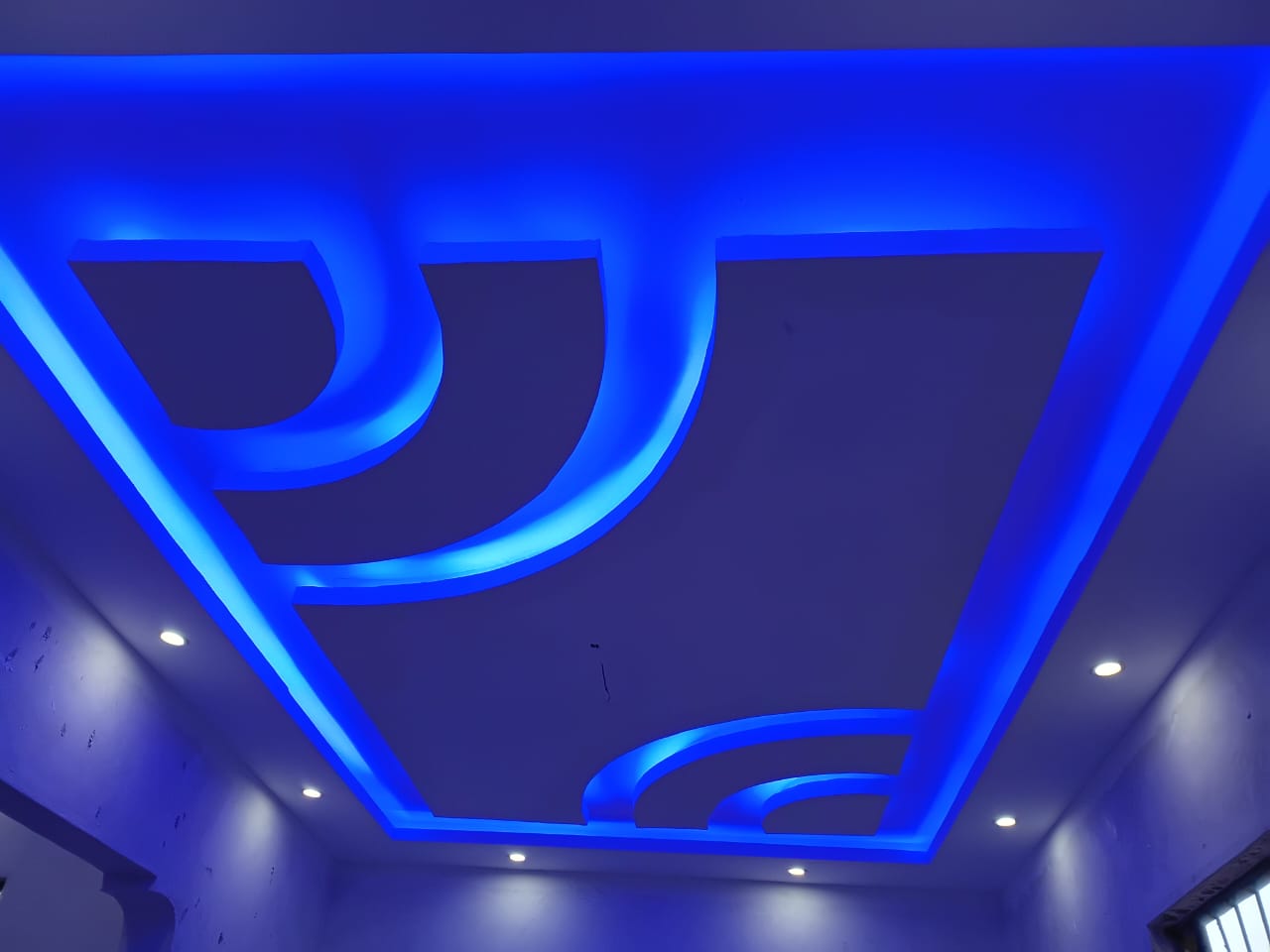 Blue LED Custom Ceiling